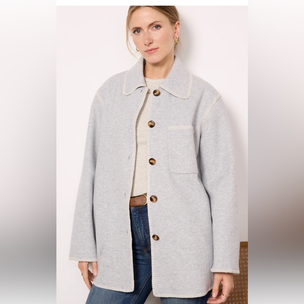 Z Supply Women’s “Olivia” Light Gray Shirt Jacket